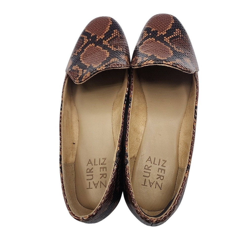 Naturalizer Python Snakeskin Print Flats, Leather uppers, Flats Slip-on, 10 - Picture 6 of 8
